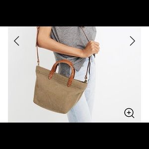 Madewell - ziptop canvas small purse